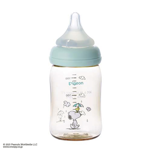 母乳実感 哺乳びん プラスチック製 スヌーピー Snoopy Woodstock 160ml 商品情報 ピジョン株式会社