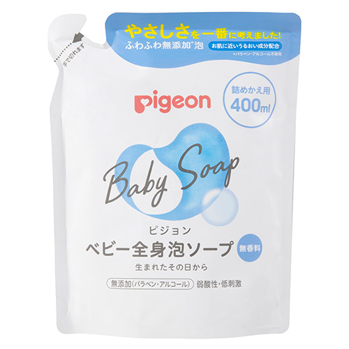 ベビー全身泡ソープ 詰めかえ用400ml | 商品情報 | ピジョン株式会社