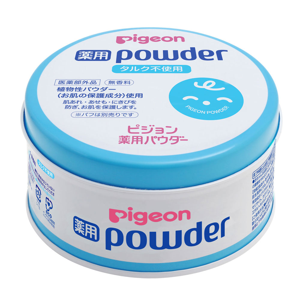 薬用パウダー ブルー缶 タルクフリー 100g | 商品情報 | ピジョン株式会社